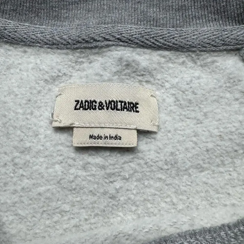 Zadig & Voltaire Love Amour Gray Sweatshirt - Small - 100% Cotton - Picture 7 of 9